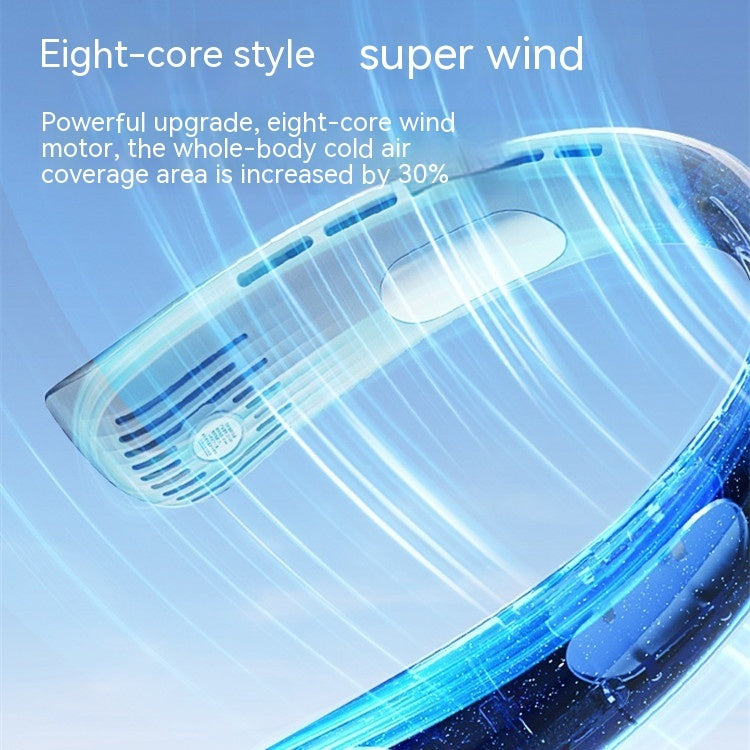 Rechargeable Portable Office Sports Neck-hanging Fan