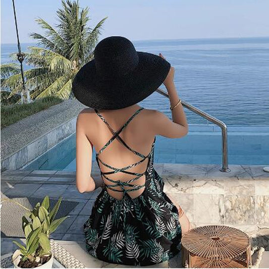 Hepburn Style Retro Lampshade Straw Hat Foldable