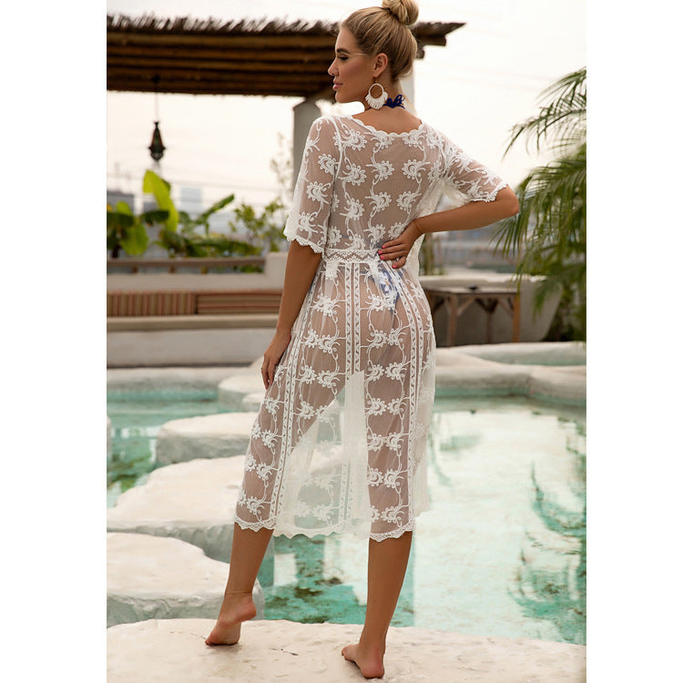 Women's Half Sleeve  Sunscreen Beach Blouse
