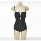 Small Chest Push Up Spaghetti Straps One-piece Swimsuit