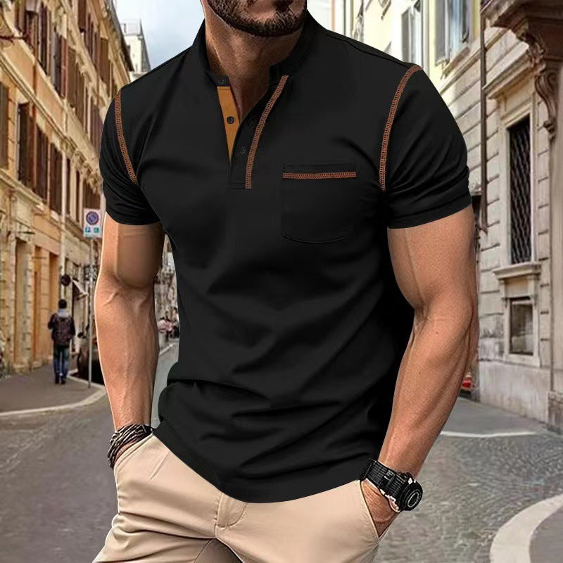 Short-sleeved Polo Shirt Summer Casual Quick-dry Tops Men Clothing