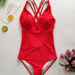One-piece chinlon swimsuit