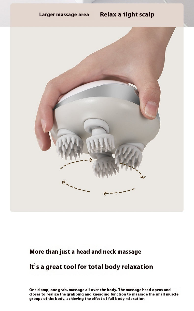 Hot Compress Red Light Head Massager