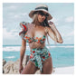 Swimwear Swimsuit Women Bikini Sexy Swimming Red High Waist
