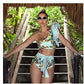 Swimwear Swimsuit Women Bikini Sexy Swimming Red High Waist