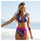 Swimwear Swimsuit Women Bikini Sexy Swimming Red High Waist