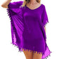 Fringed Ball Beach Blouse