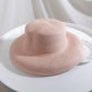 Hepburn Style Retro Lampshade Straw Hat Foldable