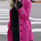 Autumn Winter New Woolen Coat Women's Slim Fit Cardigan Large Coat Women Long Sleeve Single Breasted Stand Collar Woolen Coat