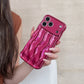 Solid Color Plating Advanced Sense Stripe Phone Case