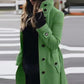 Autumn Winter New Woolen Coat Women's Slim Fit Cardigan Large Coat Women Long Sleeve Single Breasted Stand Collar Woolen Coat