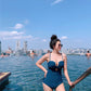 Small Chest Push Up Spaghetti Straps One-piece Swimsuit