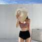 Women's Split Bikini Retro High Waist
