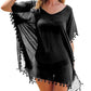 Fringed Ball Beach Blouse