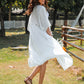 Women's Sexy Hand Crochet Hollow Perspective Loose Beach Bikini Blouse