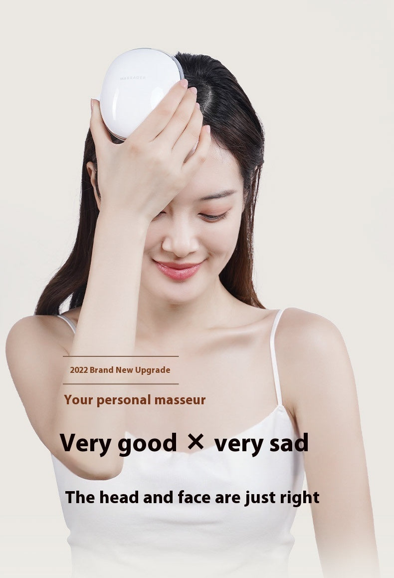 Hot Compress Red Light Head Massager