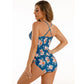 Amazon One Piece Cut Flower One Piece Swimsuit