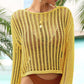 Beach Cover Hollow-out Knitted Blouse