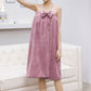 Coral Fleece Bath Skirt Wearable Bath Towels Soft Absorbent Not Easy To Fluff Korean Style